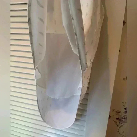 Brixon Ivy White Tank with Silver Print with Open Back in Size Small - Picture 2 of 7